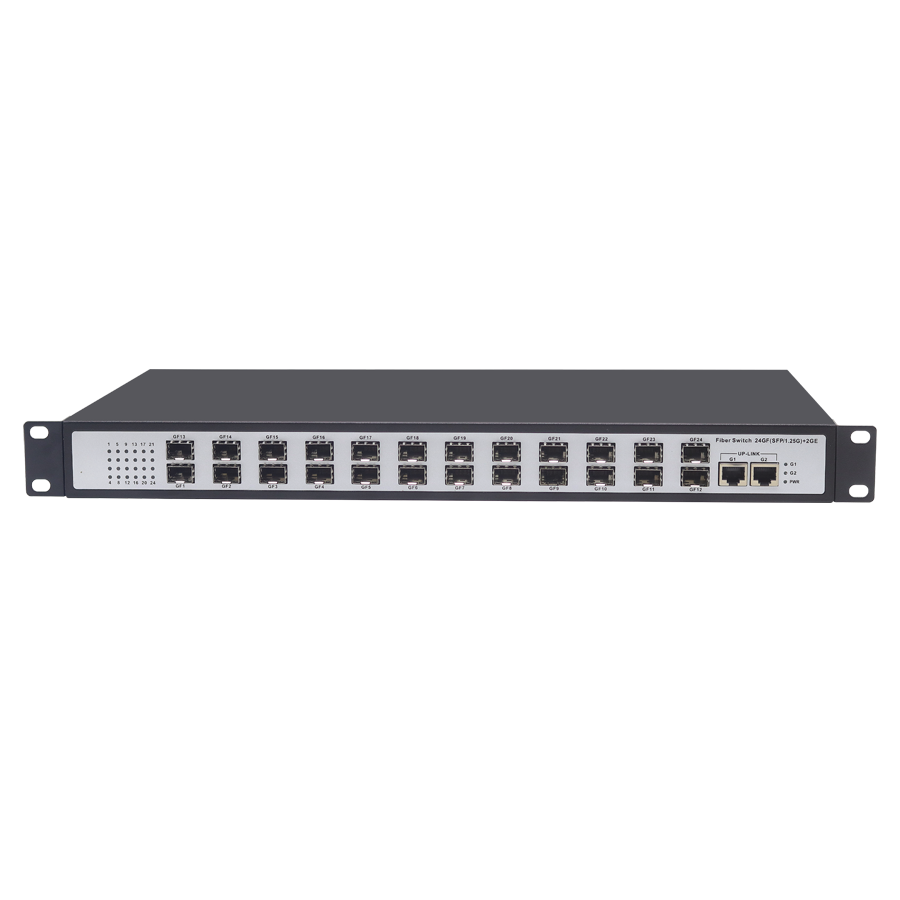 千兆24光2電SFP匯聚型交換機