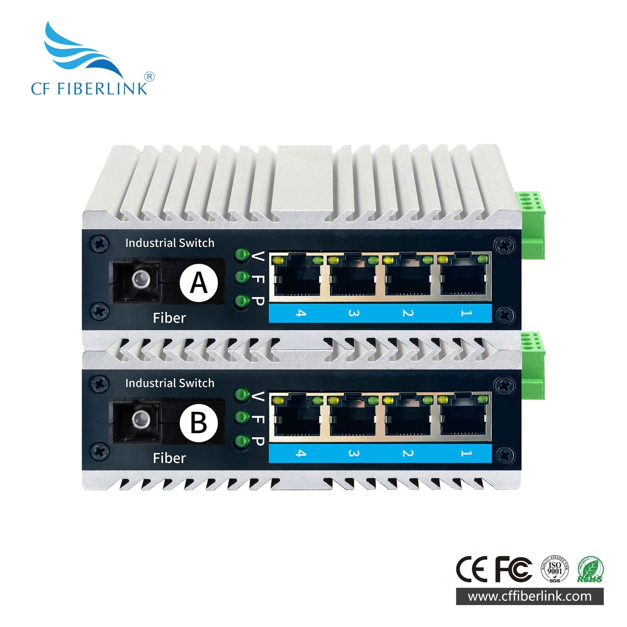 千兆1光4電單模單纖 SC接口
