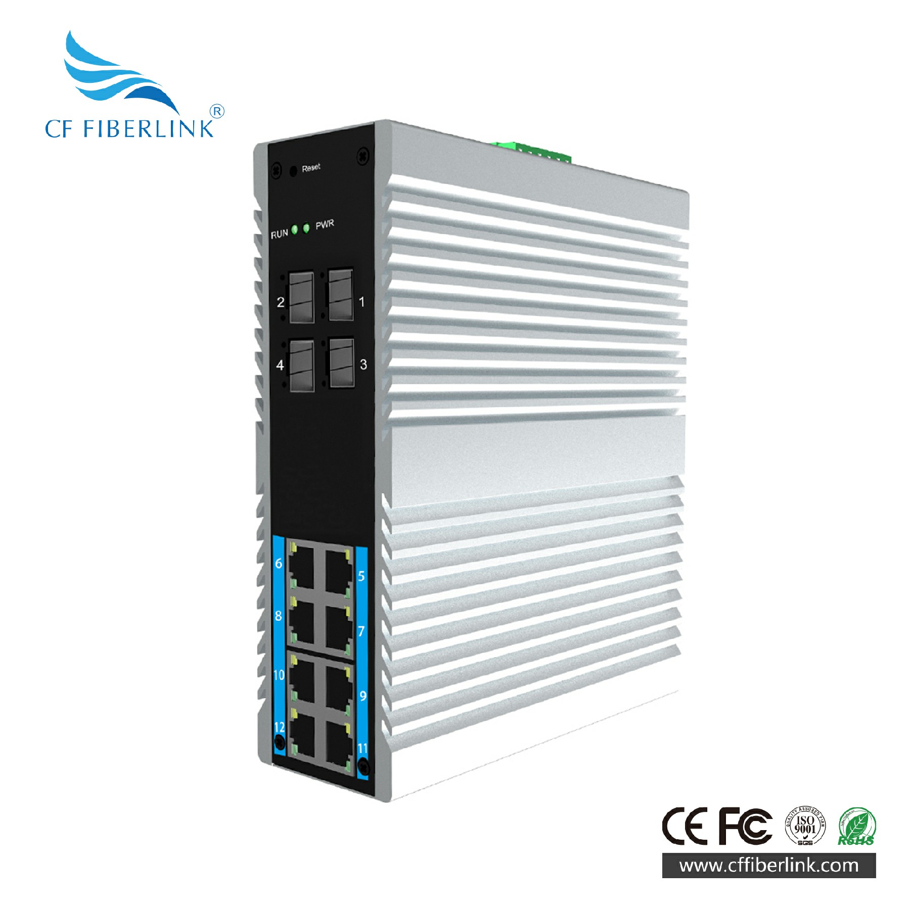 L2+網(wǎng)管4千兆光8千兆電工業(yè)交換機