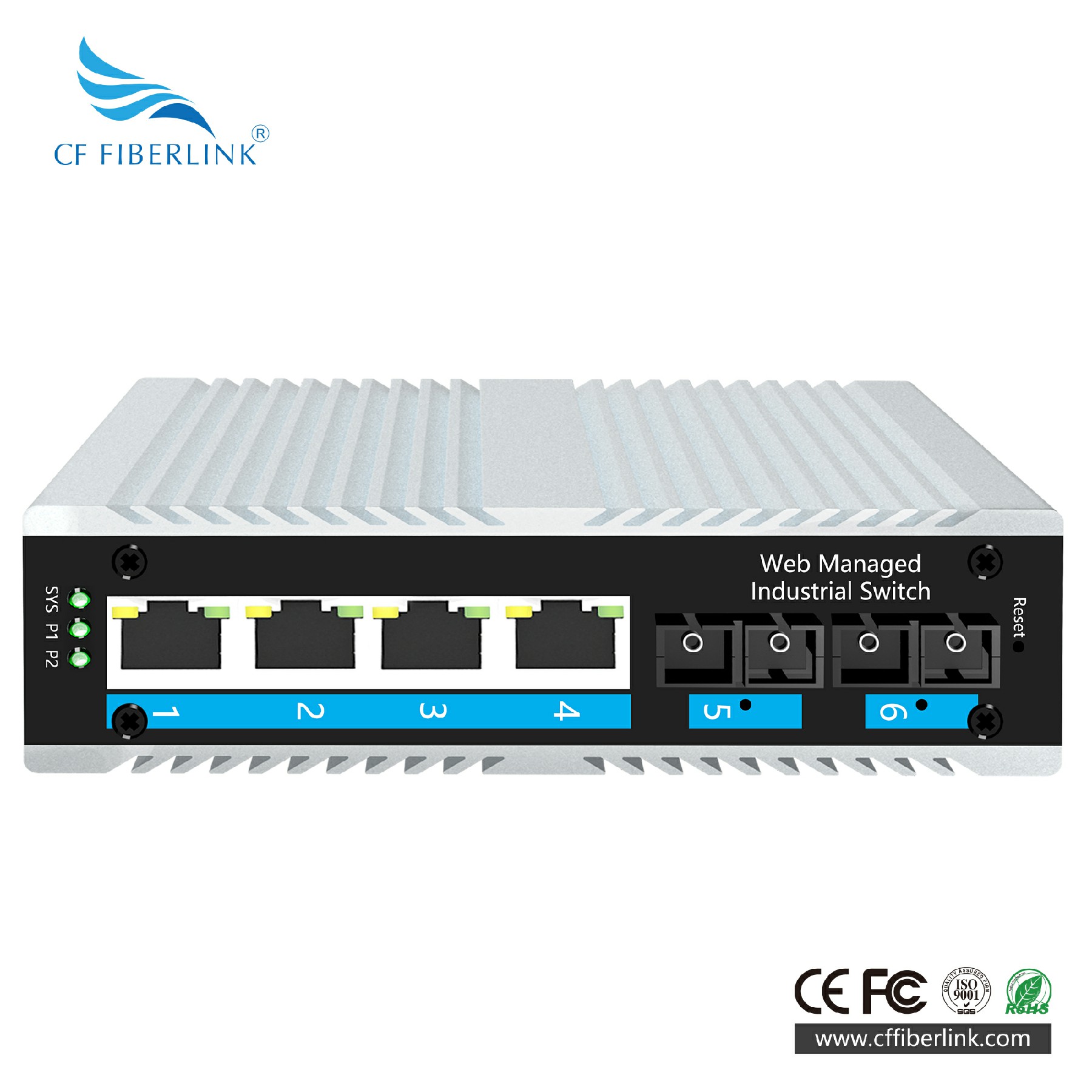 L2 WEB2光4電多模雙纖 
