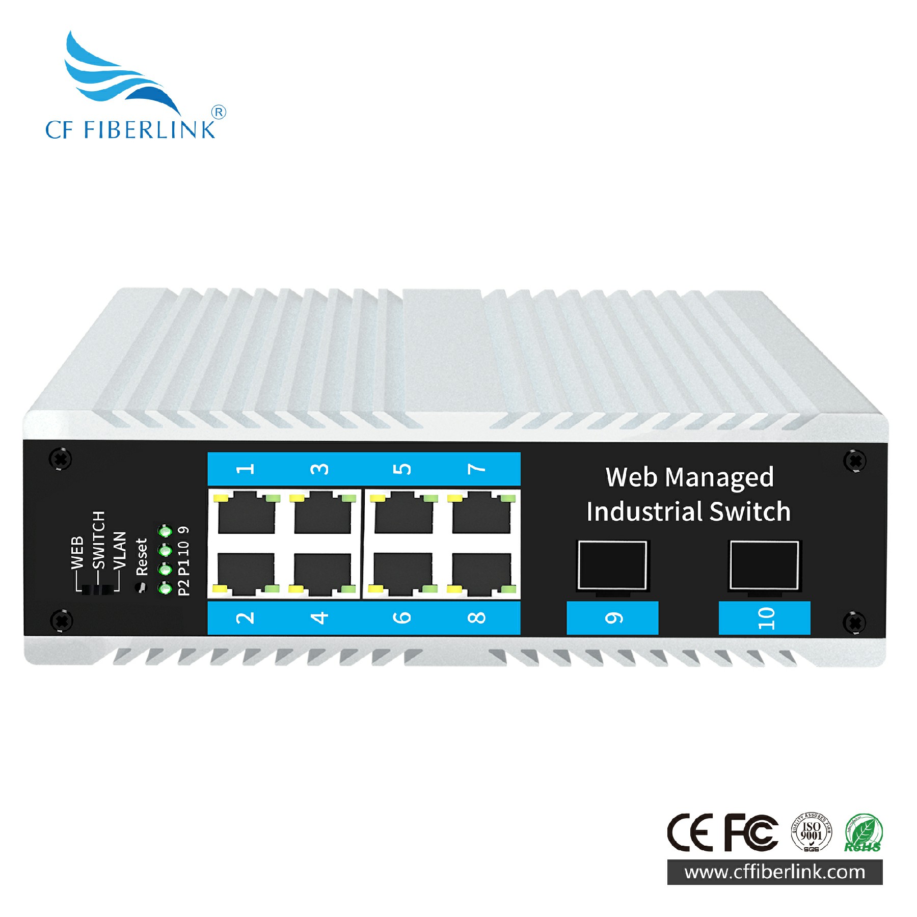 L2 WEB2光8電-SFP 