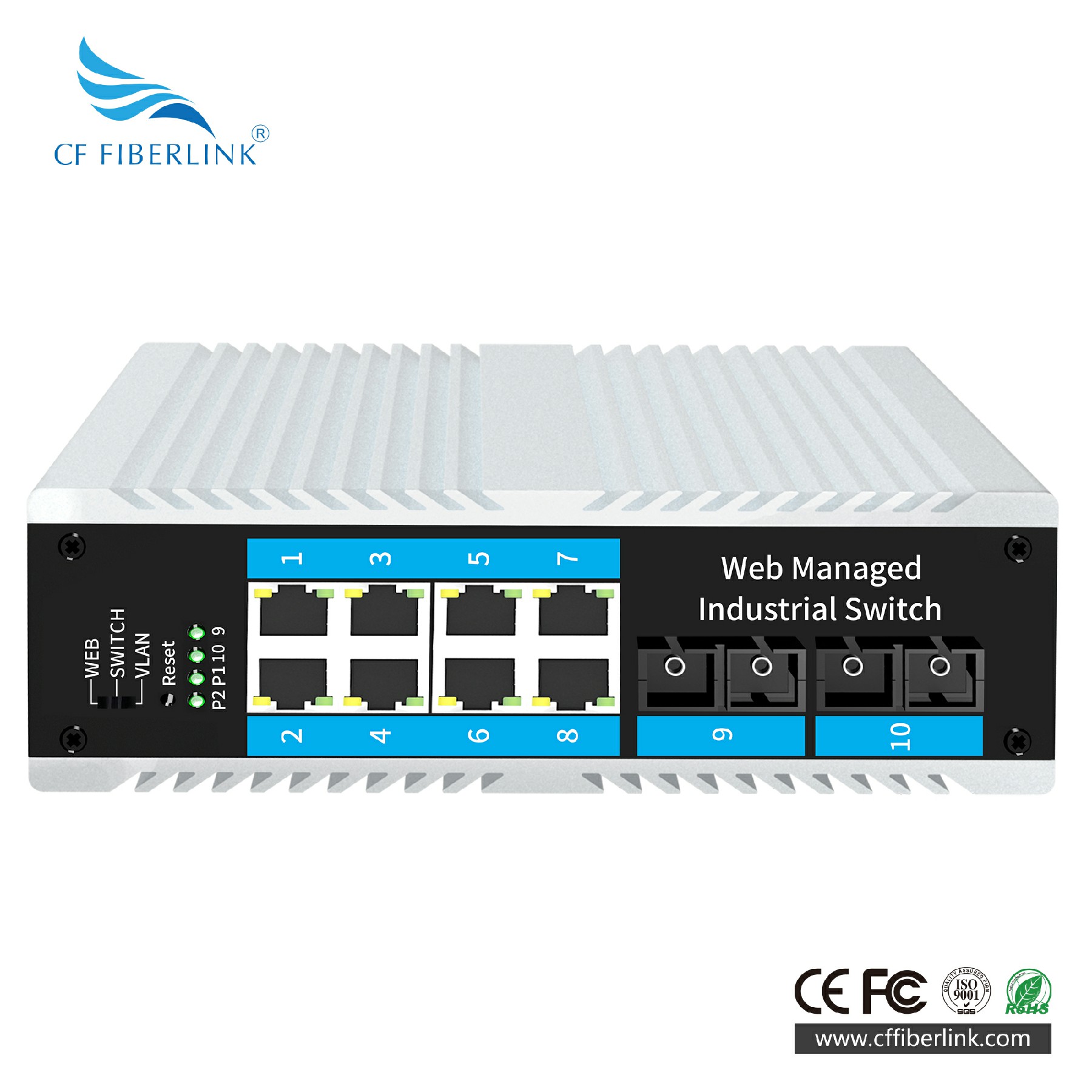 L2 WEB2光8電單模雙纖 