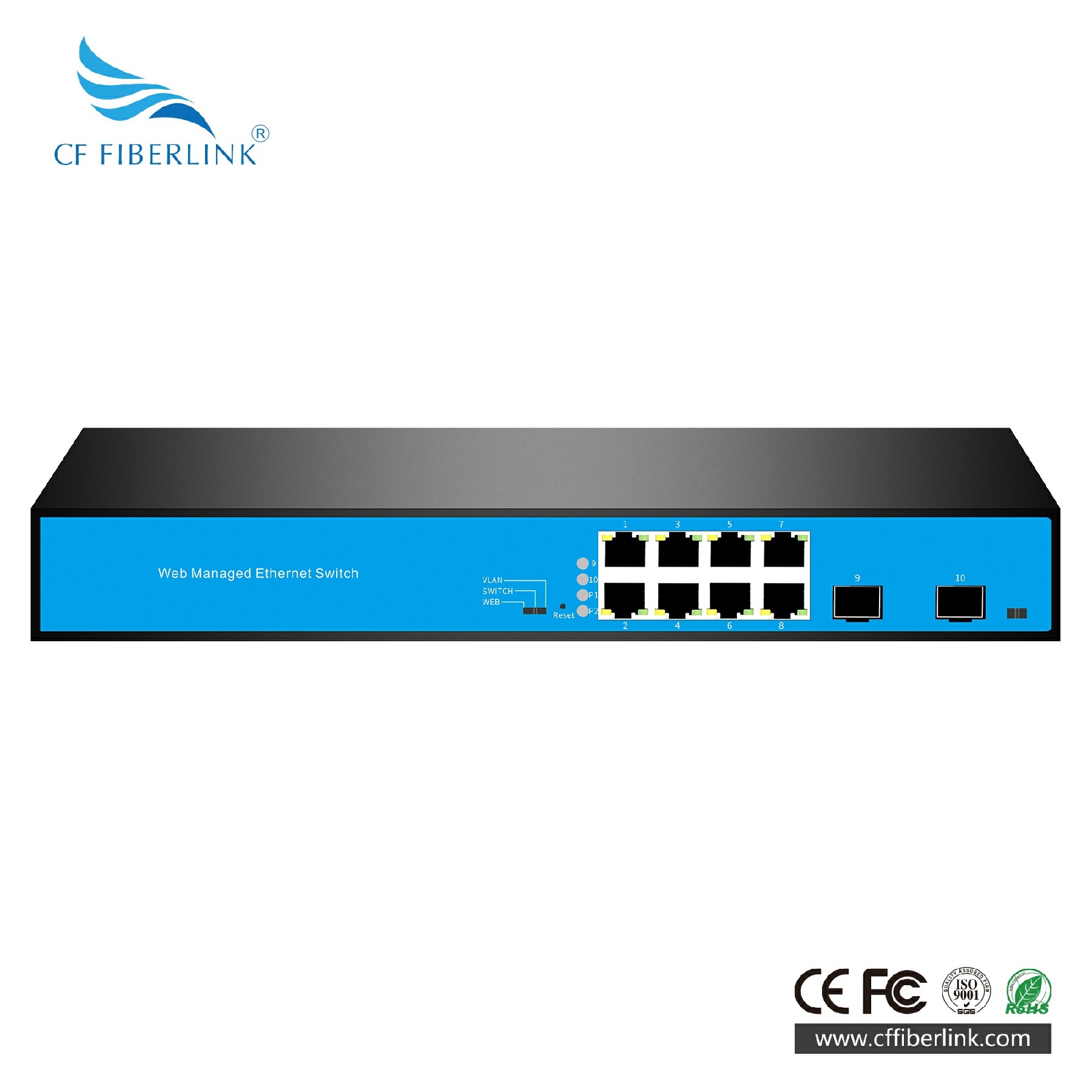 L2Web管理2光8電SFP 