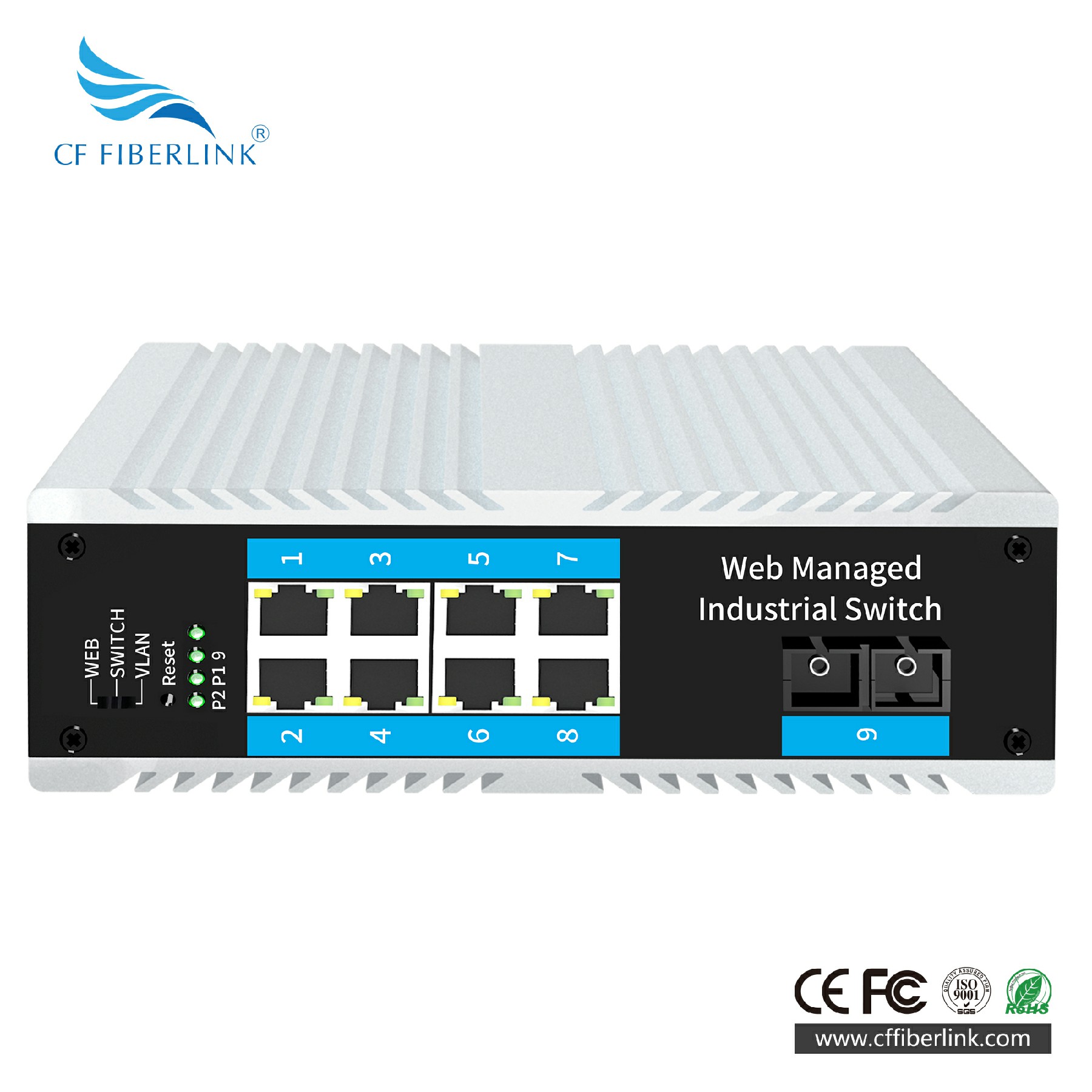 千兆1光8電多模雙纖工業(yè)級交換機(jī)