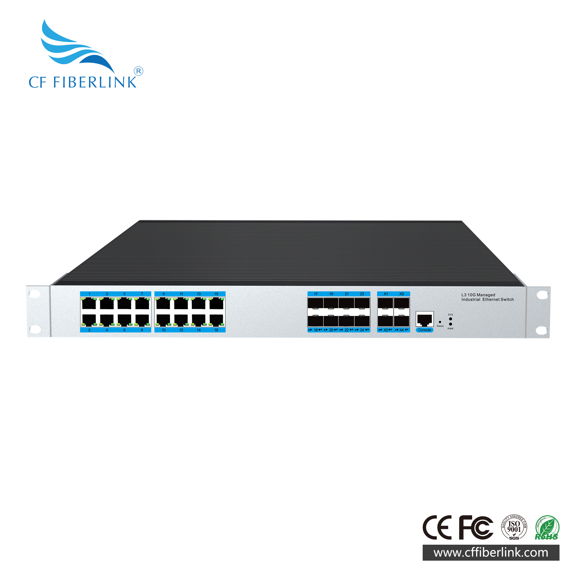 4萬兆光16千兆電SFP口管理型交換機