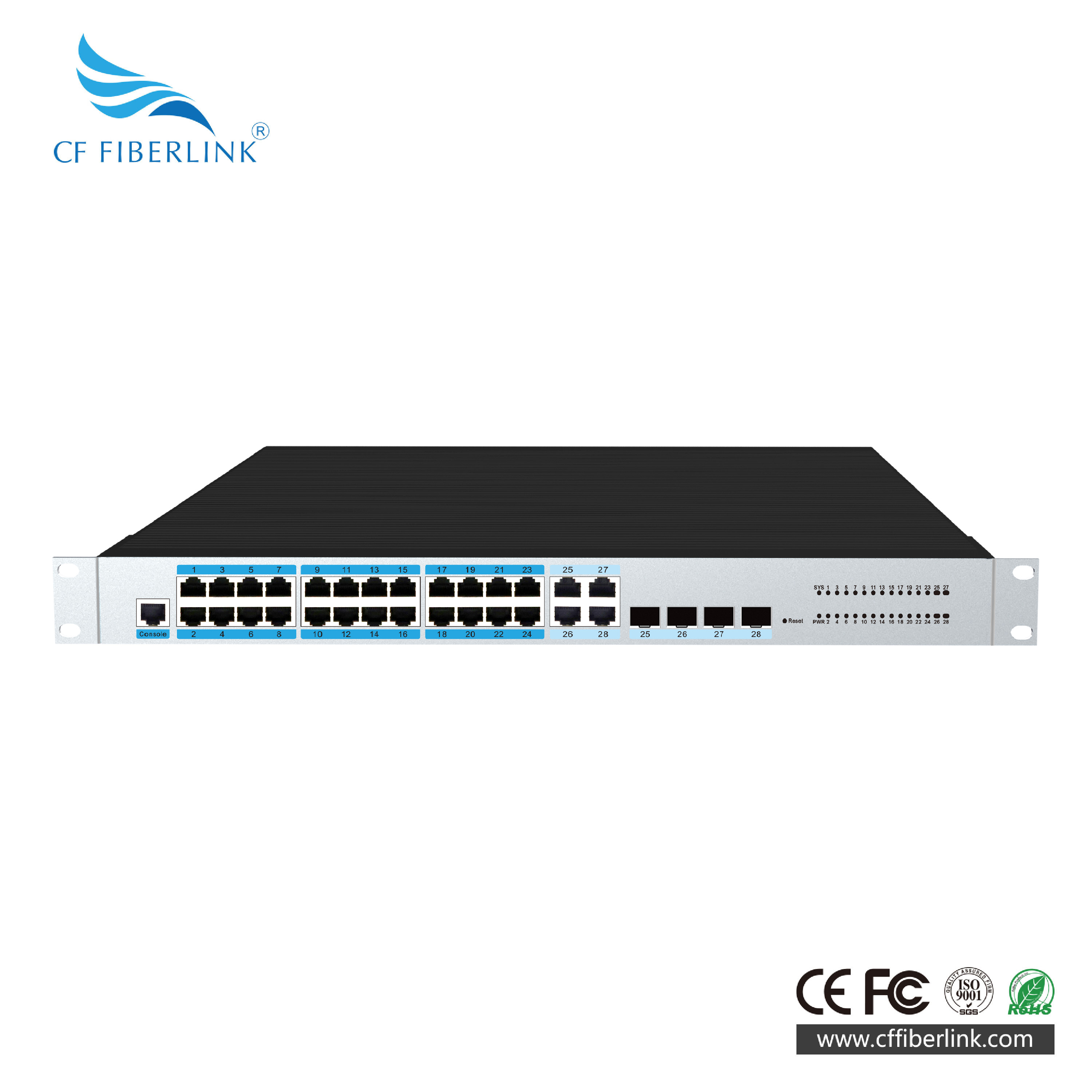 L2+網管千兆4光24電機架式工業(yè)交換機