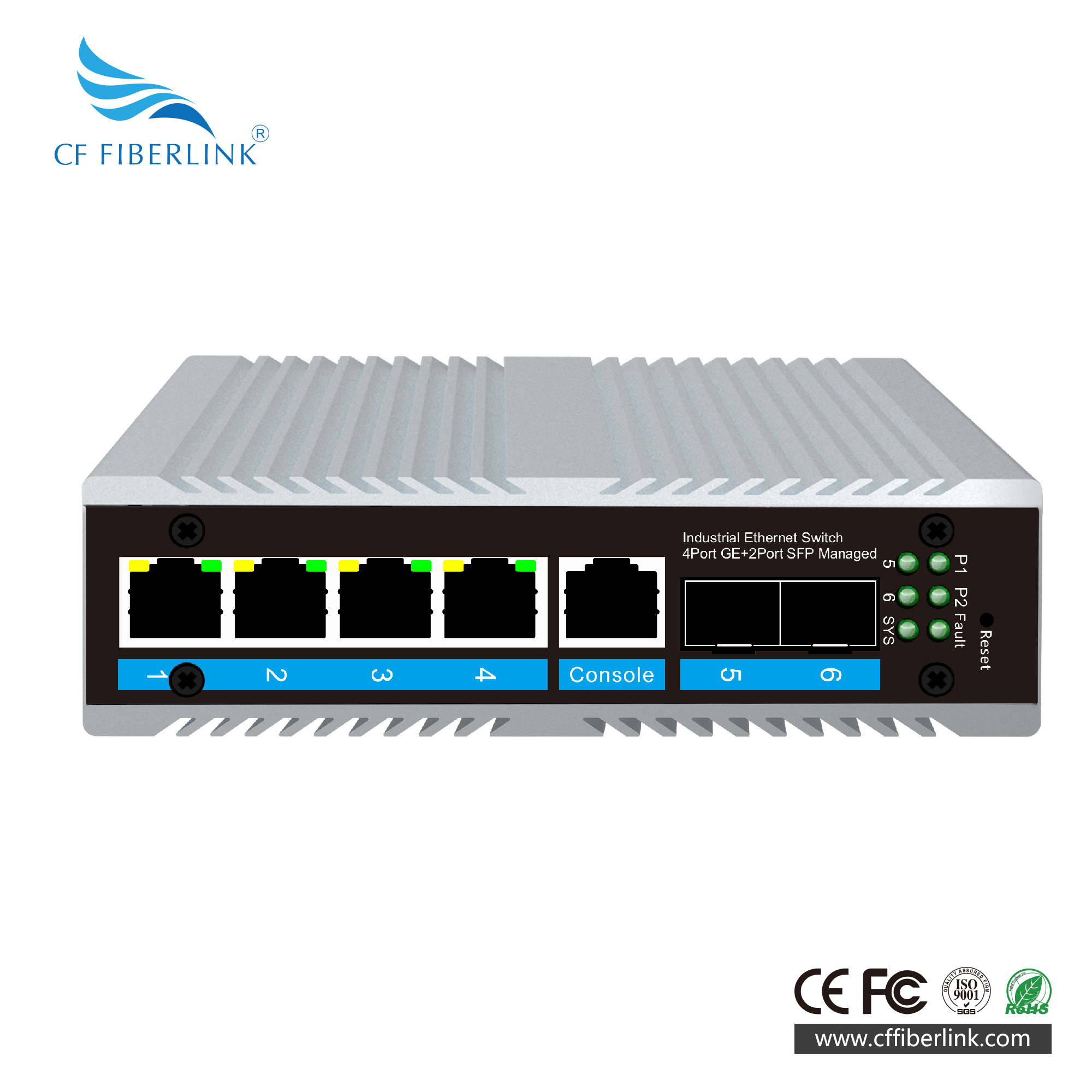 L2+網管千兆2光4電工業(yè)交換機 